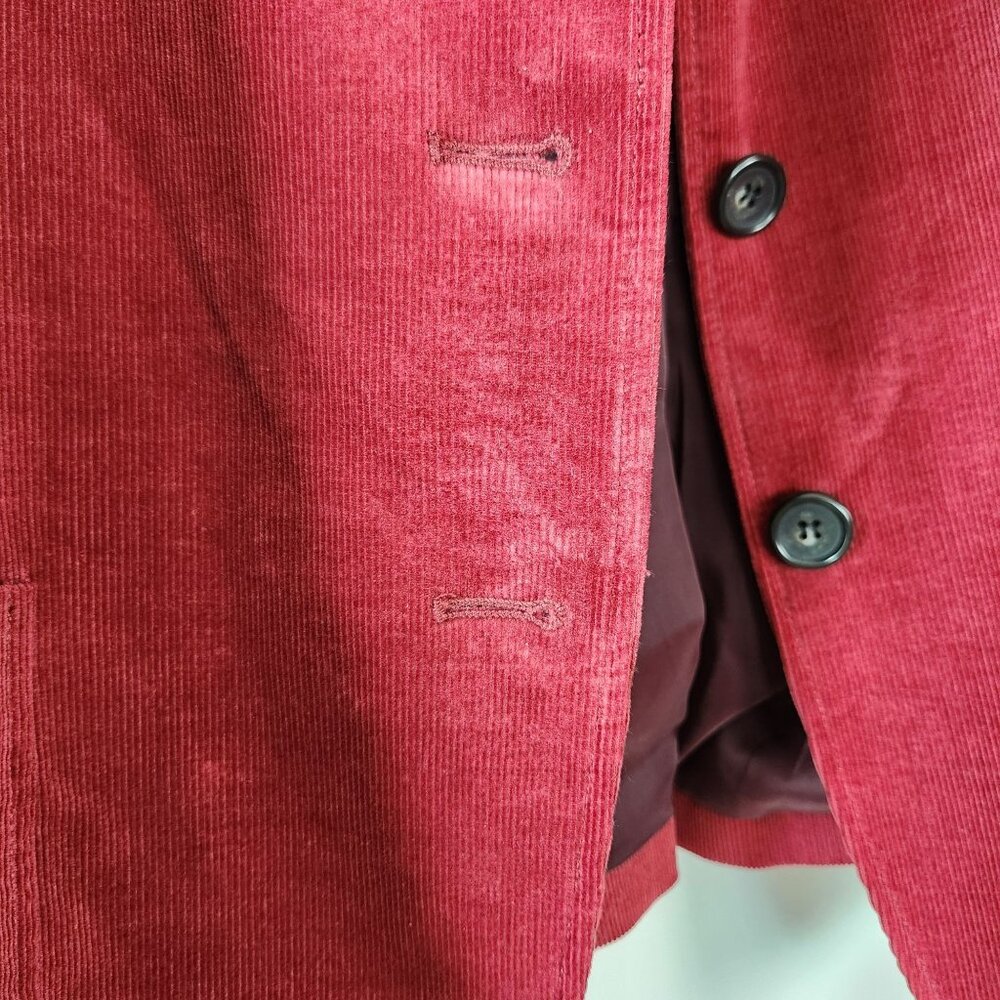Talbots Woman Red Corduroy Blazer, Size 22W, Washable, Preppy, Business Casual - Picture 4 of 8